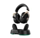 Наушники MCHOSE V9 Turbo+ Black Gold Беспроводная Игровая Гарнитура, Радиоканал/Bluetooth/3.5мм. Съемный Микрофон, RGB магнитная зарядная станция, 7.1 Virtual Surround Sound - изображение 4