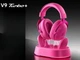 Наушники MCHOSE V9 Turbo+ Pink Беспроводная Игровая Гарнитура, Радиоканал/Bluetooth/3.5мм. Съемный Микрофон, RGB магнитная зарядная станция, 7.1 Virtual Surround Sound - изображение 2