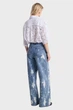 Жіночі блакитні джинси із візерунком RELAXED WIDE LEG JEAN Michael Kors 8 MS59065HME - зображення 4