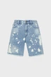 Жіночі блакитні джинсові шорти з візерунком BOYFRIEND DENIM SHORT Michael Kors 6 MS59066HME - зображення 8