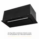 Кухонная вытяжка Weilor LUMINA WBG 69 BLACK MATTE SILENCE, черная полновстраиваемая мощная вытяжка на кухню, 1300 куб.м. - изображение 6