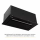 Кухонная вытяжка Weilor LUMINA WBG 69 BLACK MATTE SILENCE, черная полновстраиваемая мощная вытяжка на кухню, 1300 куб.м. - изображение 7