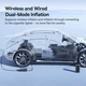 Автомобильный насос Baseus PrimeTrip VA1 Wired Wireless 2-in-1 Tire Inflator C11169001121-00 Black - изображение 8