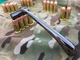 Металева полірована бритва кольору «збройна сталь» з лезом Gillette Trac 1 картридж - зображення 4