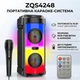 Портативна Bluetooth колонка 2х6.5" з RGB підсвіткою, мікрофоном і пультом керування ZQS4248 - зображення 1