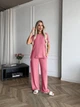 Жіночий легкий прогулянковий костюм (топ+штани) Uaclothes 50-52 Рожевий (like37673-181041358) - изображение 2