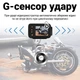 Мото видеорегистратор с 2 камерами Podofo W8122, для переднего и заднего обзора мотоцикла, Full HD 1080P - изображение 6