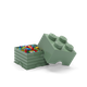 Pojemnik LEGO Klocek 4 Zielony oliwkowy (40031747) (5711938029616) - obraz 4