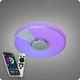 Люстра світлодіодна 517 Dlight RGB з пультом і колонкою 70Вт Білий (02150) - зображення 3