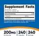 L-теанін Nutricost L-Theanine 200 mg 240 Capsules - зображення 2