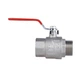 Кран кульовий Thermo Alliance Forte (посилений) 1 1/2" ВН, латунний, ручка-важіль, нікельований, PN40 - изображение 5