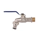 Кран кульовий поливальний Thermo Alliance Standart 1/2" × 16 мм, швидкознімний конектор для шланга, латунний, PN15, ручка-важіль, нікельований - изображение 3