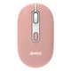 Беспроводная мышь Jedel WD133, BT5.0, 2.4G, 800-1600DPI, 400mAh, pink - изображение 1