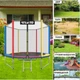 Батут 252 см Детский с Защитной Сеткой и с Лестницей до 100 кг ATLETO Multikolor Батут для Детей на Дачу - изображение 5