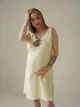 Нічна сорочка для годування Simple&Basic, розмір XXL (52), ніжно-лимонна - изображение 1