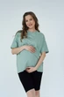 Футболка для вагітних та годуючих, арт. 24303 (ментол) "Simple&Basic" M Ментол (2550000858319) - изображение 1