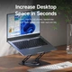 Подставка для ноутбука Hagibis Aluminium Ajustable Laptop Stand Grey (NBS04) [162341] - изображение 7