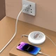Сетевое зарядное устройство 50W 6в1 (4 USB + 2 Type-C) PD, быстрая зарядка, LED-подсветка, белый - зображення 3