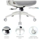 Офісне крісло OfficePro Balance OC620-W-LG-LG (OC620-W-LG-LG) OfficePro OC620-W-LG-LG 1039517 - зображення 9