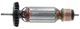 Якір болгарки Metabo WE 12-125 (186*38 посадка 7мм, М6R) код 310010990, арт.як1277 - зображення 1