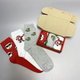 Набір чоловічих шкарпеток на 3 пари 40-45 з новорічним принтом різнокольорові (003) - зображення 2