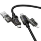 Кабель Hoco U151 Goldsmith 4in1 Type-C to USB/Type-C to Lightning 240W (1.2m) - зображення 2