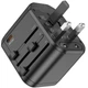 Мережевий універсальний перехідник Hoco AC15 Walker PD20W+QC3.0 (2USB-A/1C) (EU) Black - зображення 4