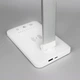 Настільна LED лампа Lesko M856 White + Silver світлодіодна з бездротовою зарядкою - зображення 4
