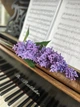 Сирень латексная синяя 71 см, ветка сирени декоративная, искусственные цветы - изображение 4
