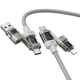 Дата кабель Hoco U151 Goldsmith 4in1 Type-C to USB/Type-C to Lightning 240W (1.2m) Gray - зображення 2