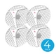 Комплект із 4-х точок доступу MikroTik LHG XL HP5 (RBLHG-5HPnD-XL4pack) - зображення 1