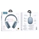 Бездротові накладні навушники HOCO W65 Plus Happy ANC BT headphones Blue - зображення 2