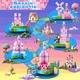 Магнитный конструктор в стиле Minecraft TW-12 Pink 100 блоков Майнкрафт детские конструкторы для девочки - изображение 2