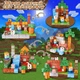 Магнитный конструктор в стиле Minecraft DCM-16 Red 100 блоков Майнкрафт детские конструкторы для мальчиков - изображение 2