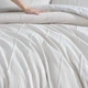 Vera Wang двуспальный пододеяльник 240*225 см и две наволочки 51*66 см из 100% египетского хлопка перкаль – светло-серый - изображение 4