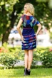 Жіноча літня сукня з мікромасла з принтом прямого крою Seventeen XXL-3XL Темно-синій (2000000049861) - зображення 3