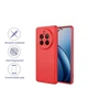 Чехол силиконовый Full Camera для Realme 12 Pro 12 Pro+ с микрофиброй внутри защитный красный - зображення 3