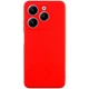 Чохол силіконовий Full Camera для Tecno Spark 20 (KJ5n) з мікрофіброю всередині захисний червоний - зображення 4