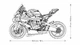 Конструктор BMW M 1000 RR гоночний мотоцикл 1920 детали - зображення 3