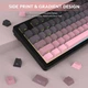 Клавиатура беспроводная Attack Shark M87 Pro V2 White Jade Switch Bluetooth/Wireless/USB Black-Pink (AS-6972792470467-B) - изображение 3