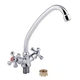 Змішувач для кухні Lidz Lamb 271F двохвентильний LDLAM271FCRM21889 Chrome - изображение 3