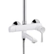 Душова система універсальна Qtap Grand на три споживача (з виливом) QTGRAWCR1004 Chrome/White - изображение 3