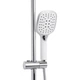Душова система універсальна Qtap Grand на три споживача (з виливом) QTGRAWCR1004 Chrome/White - изображение 6