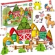 Klocki magnetyczne Woopie Farma 30 elementów 55846 (5906280655846) - obraz 2