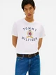 Футболка хлопковая длинная мужская Tommy Hilfiger Xm04438-Ycf(Optic White) L Белая с принтом (198296697780) - изображение 1