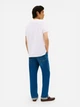 Футболка хлопковая длинная мужская Tommy Hilfiger Xm04438-Ycf(Optic White) L Белая с принтом (198296697780) - изображение 4