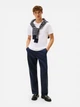 Футболка хлопковая длинная мужская Tommy Hilfiger 78Ja560-100(Optic White) 2XL Белая (197232614850) - зображення 3