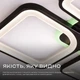 Люстра потолочная светодиодная с музыкальной колонкой и RGB подсветкой для спальни и гостиной VALESO YZD1267 Ч - изображение 11
