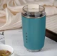 Термокружка в стиле SMEG Wall Mug с двойными стенками и поворотной крышкой Синяя - изображение 3