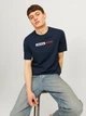 Футболка хлопковая длинная мужская Jack & Jones 12233999 XL Navy Blazer (5715602797153) - изображение 4